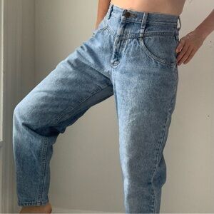 vintage 80s light wash L.L.Bean jeans